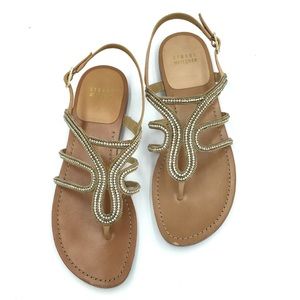 MOVING, MAKE OFFER STUART WEITZMAN Jeweled Sandals